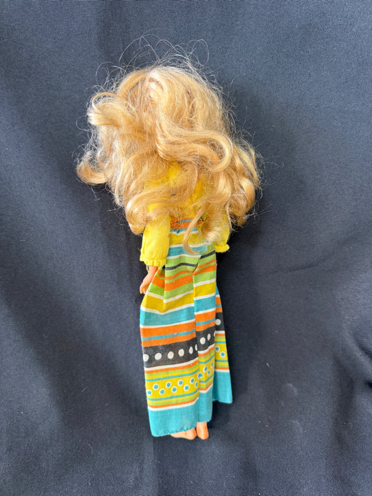 1987 Hasbro Doll - Yellow Colorful Dress