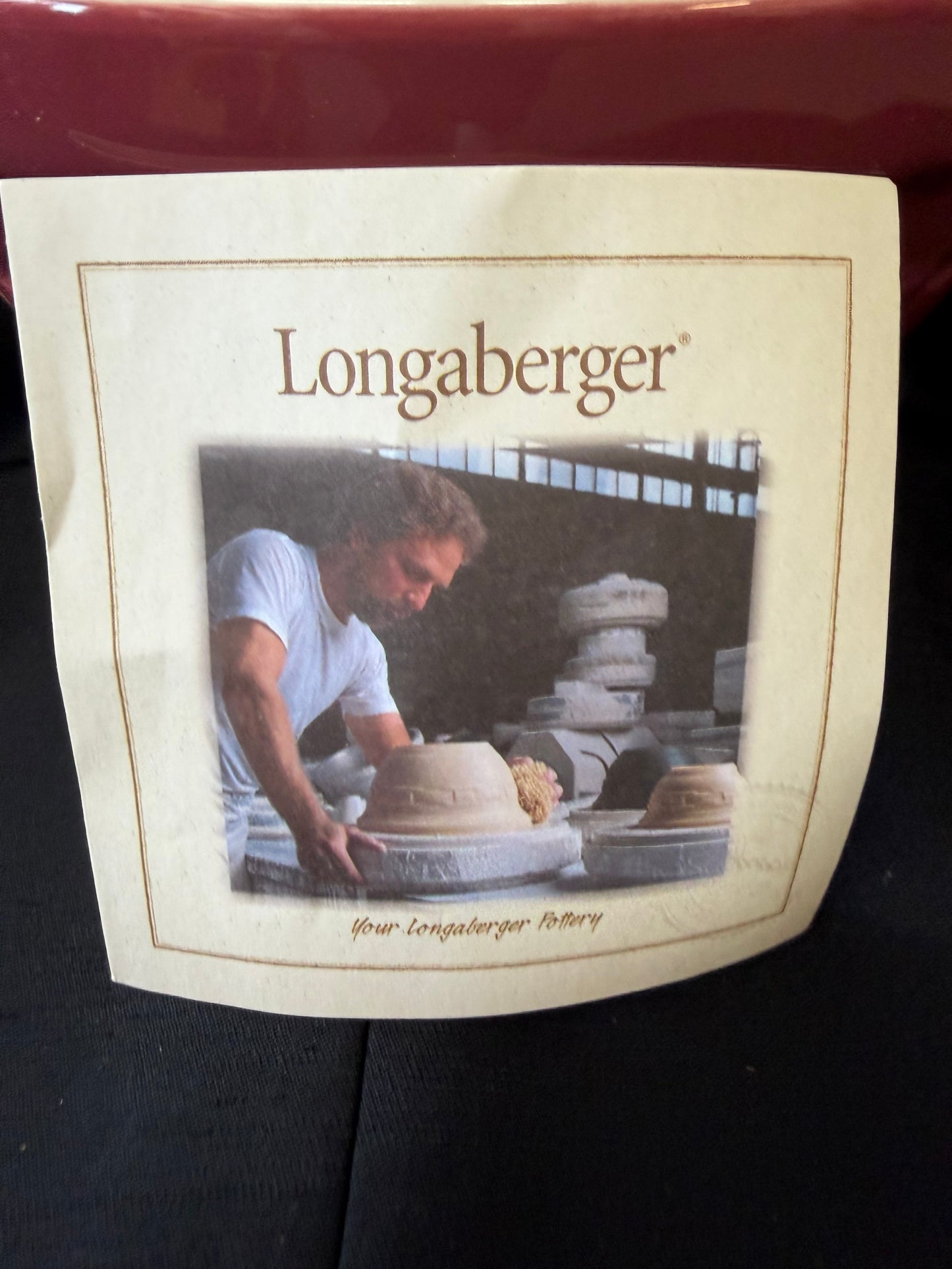 Longaberger Woven Traditions: Medium Tip & Mix Bowl (Paprika color)