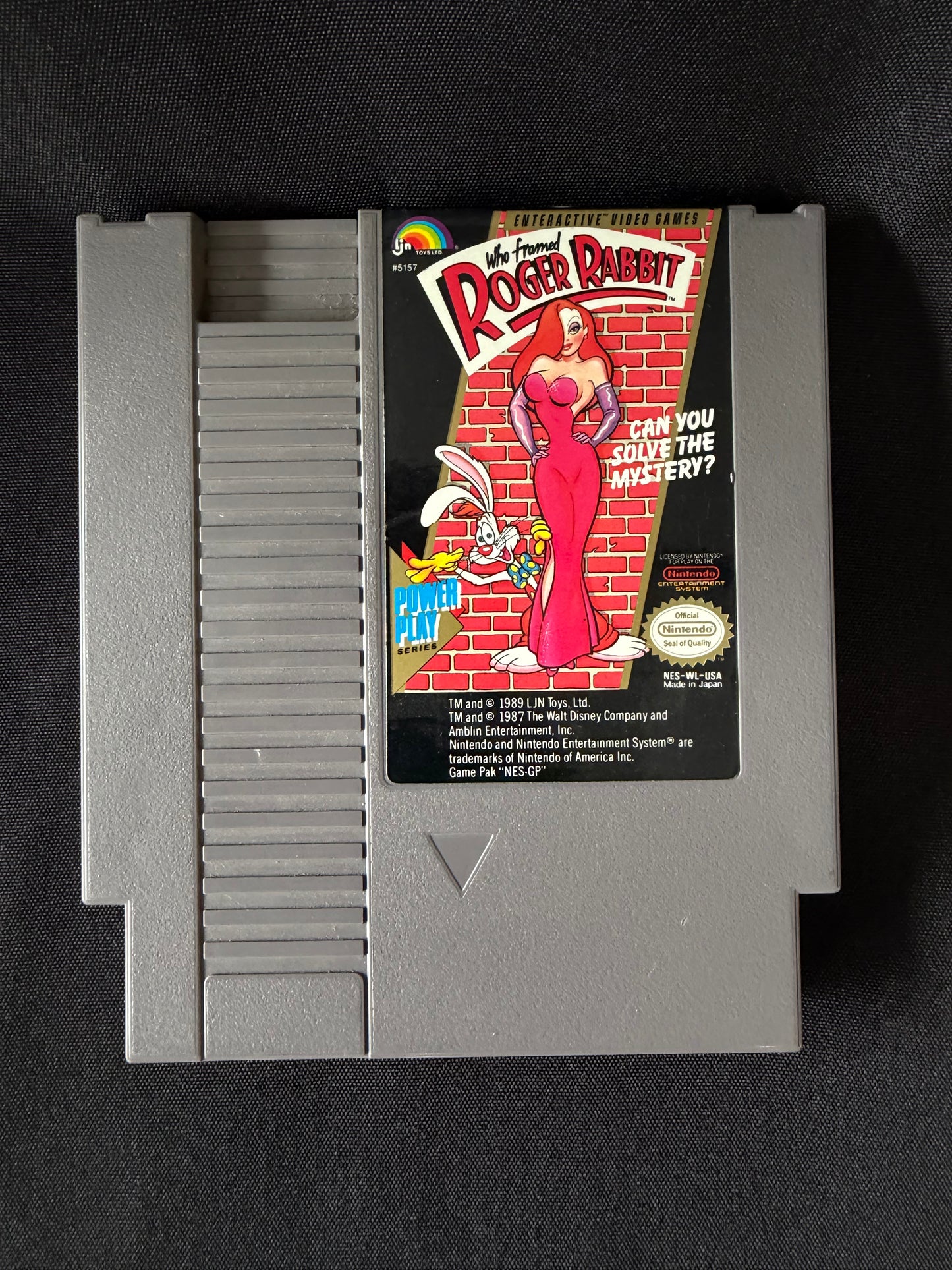 Who Framed Roger Rabbit — Nintendo NES (1989: Tested & Working)