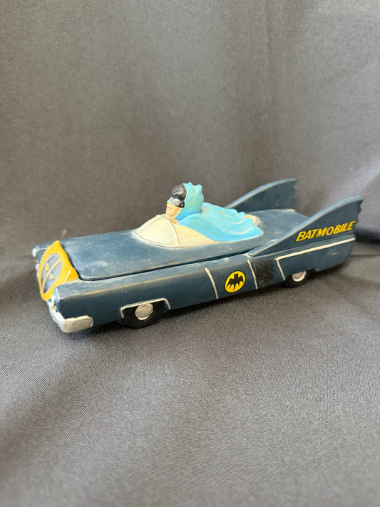 Rare Vintage 1966 Batman Batmobile Candy Dish — 1958 Comic Version, Made in Japan