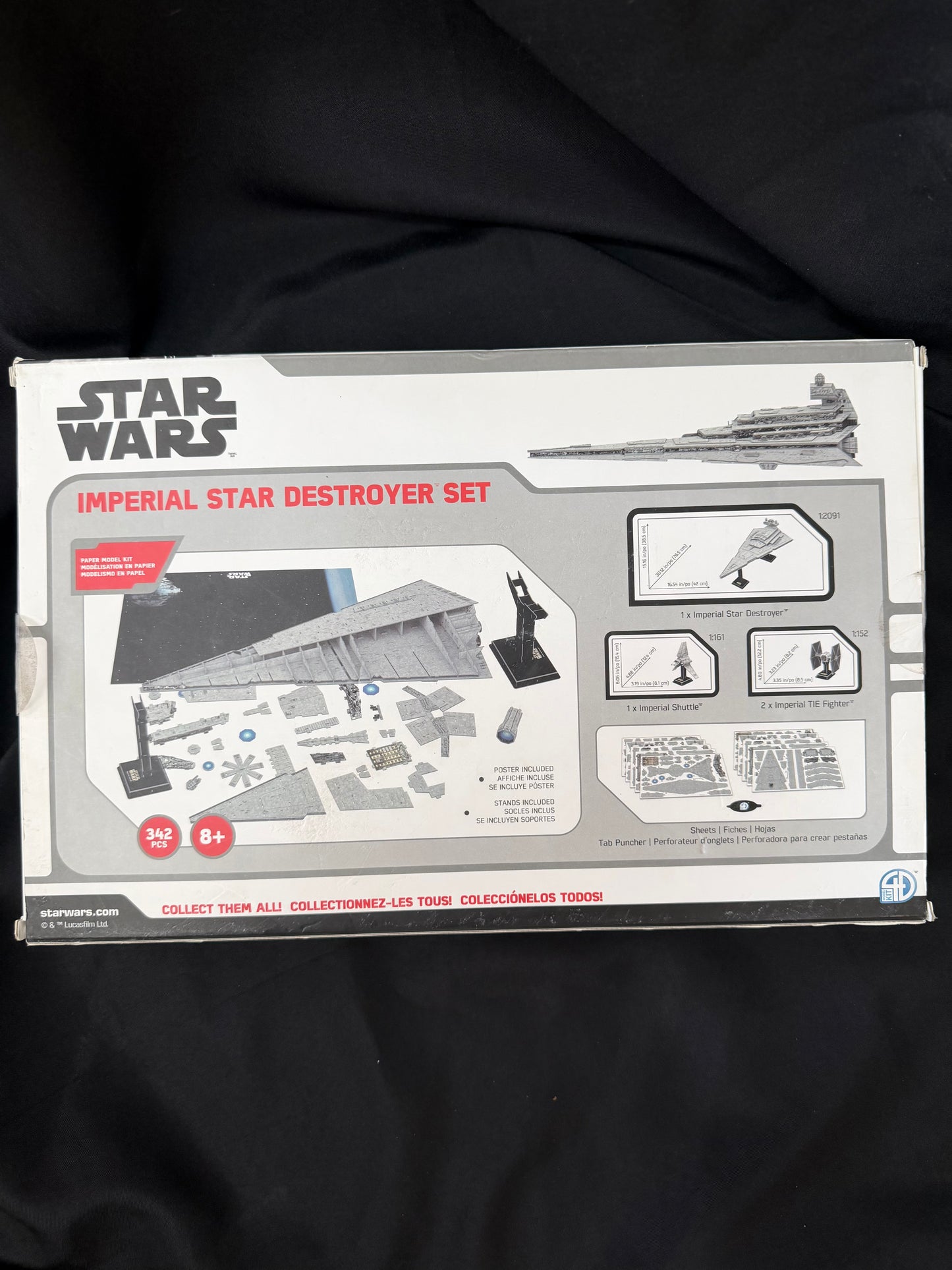 Star Wars — Imperial Star Destroyer Paper Model Kit (342 Pieces)