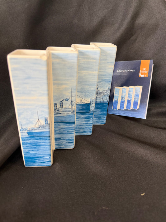 Holland America Line Four Tulips vase