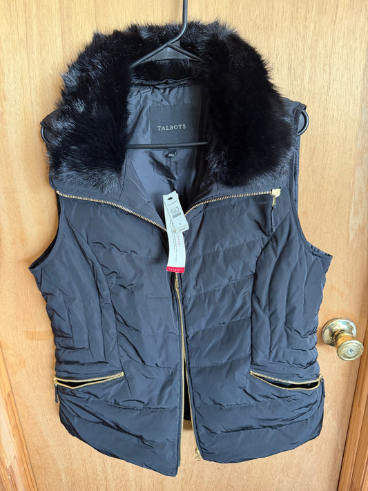 Talbots — Women's Down Black Puffer Vest (new with tag)