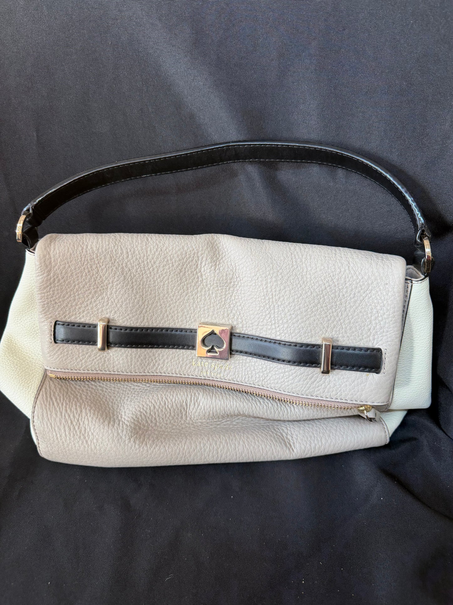 Kate Spade Houston Street Maria Leather Crossbody, Clocktower (Taupe)