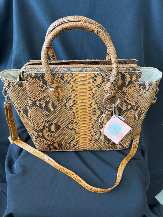 Grand Pelle — Genuine Python Leather Tote Bag