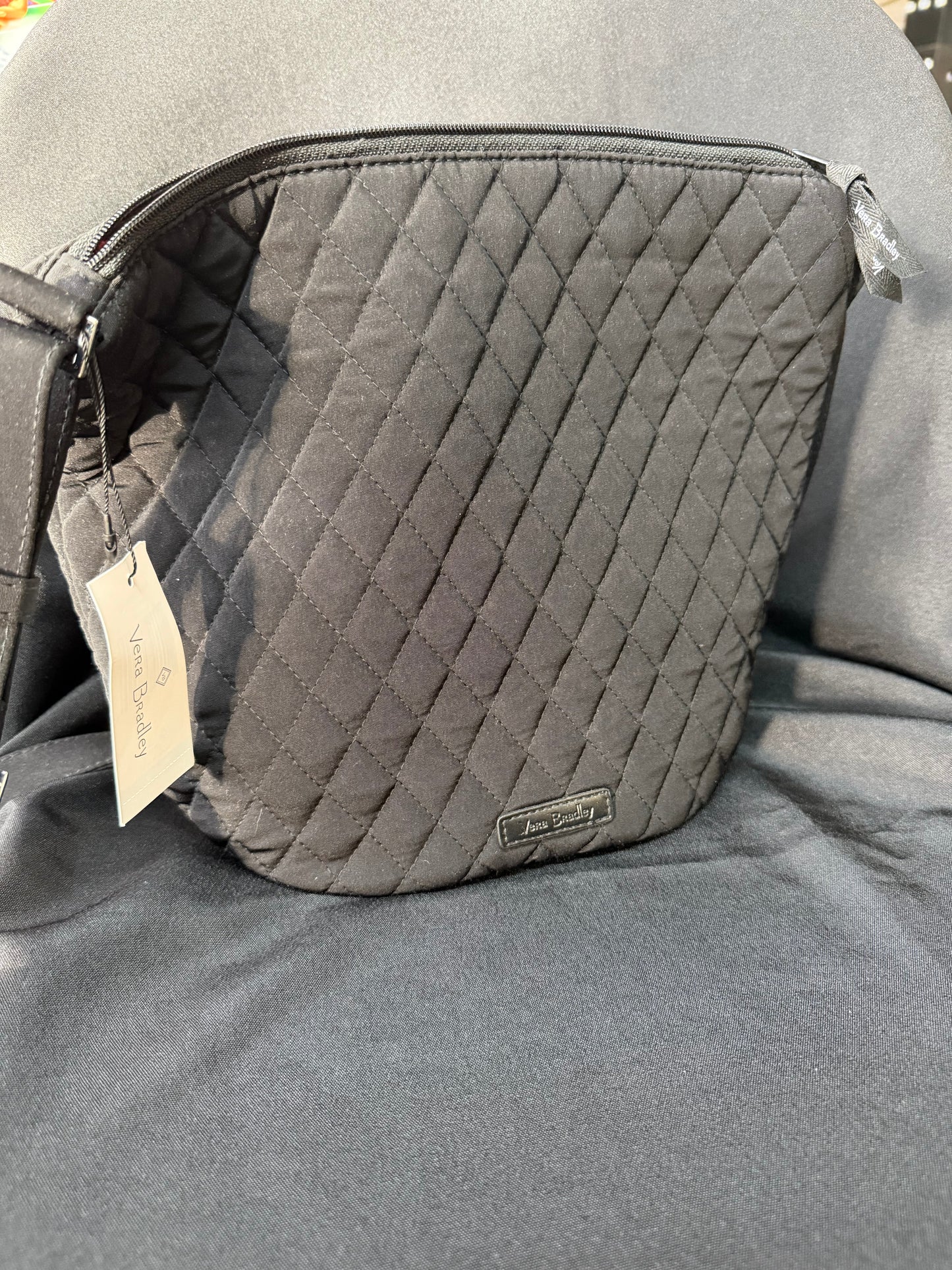 Vera Bradley Quilted Bucket Crossbody Bag - Classic Black 39303-081
