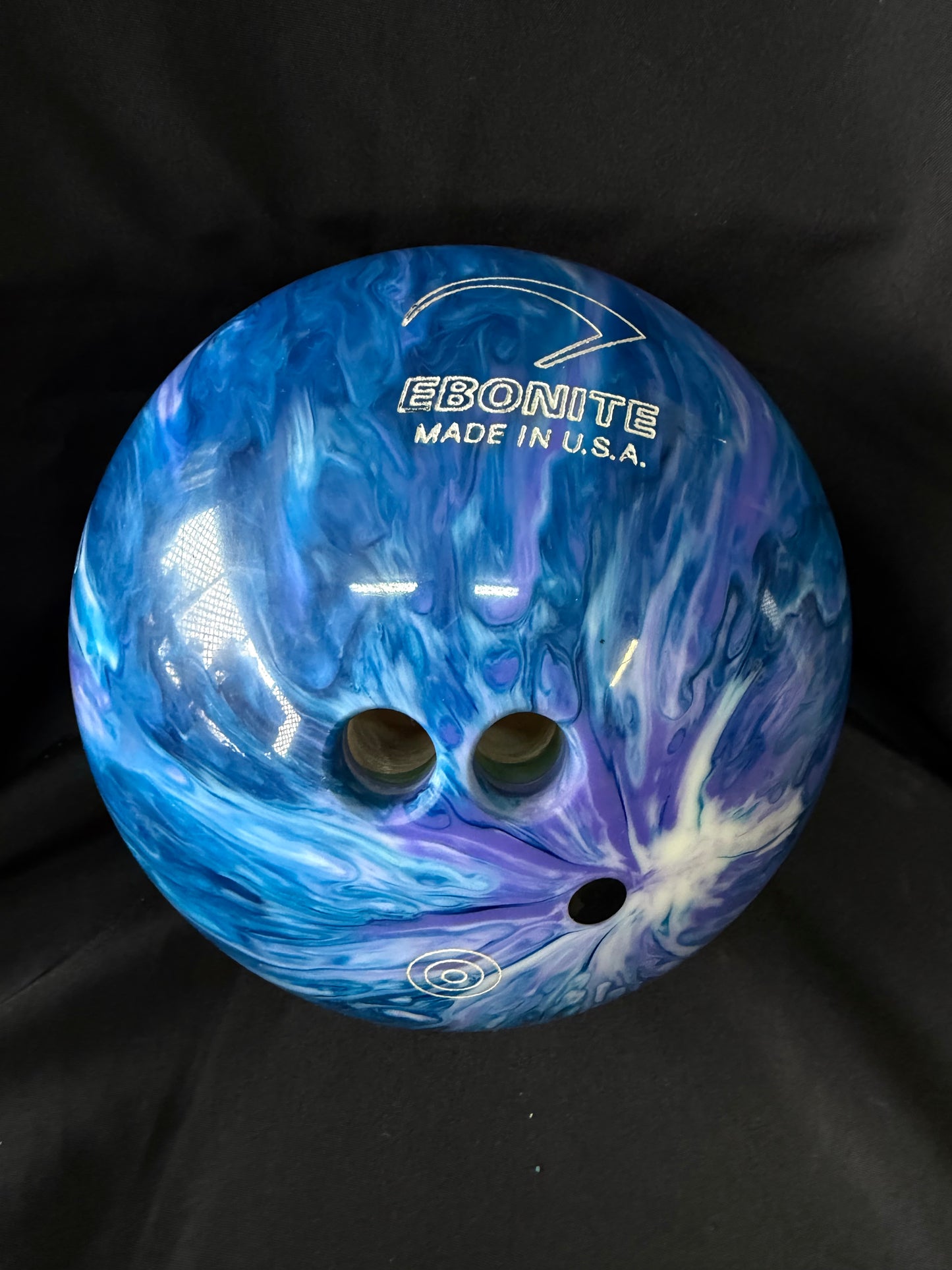 Ebonite Maxim Bowling Ball (Purple Swirl) & Brunswick Carrying Bag