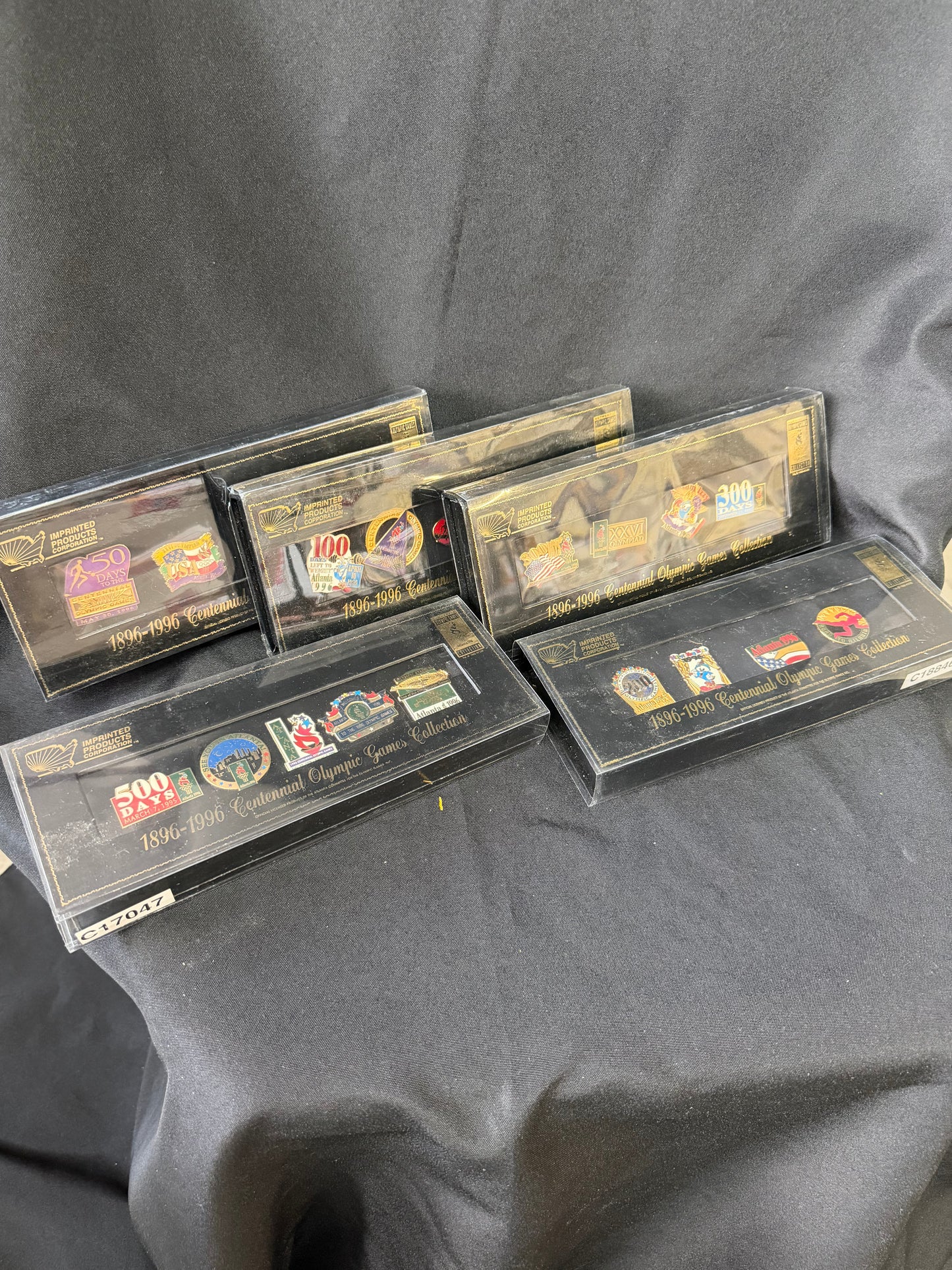 1896 - 1996 Centennial Olympic Games Pins Collection (set of 5)