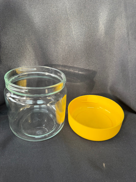 Heller Designs Inc. - Yellow Glass Storage Jar