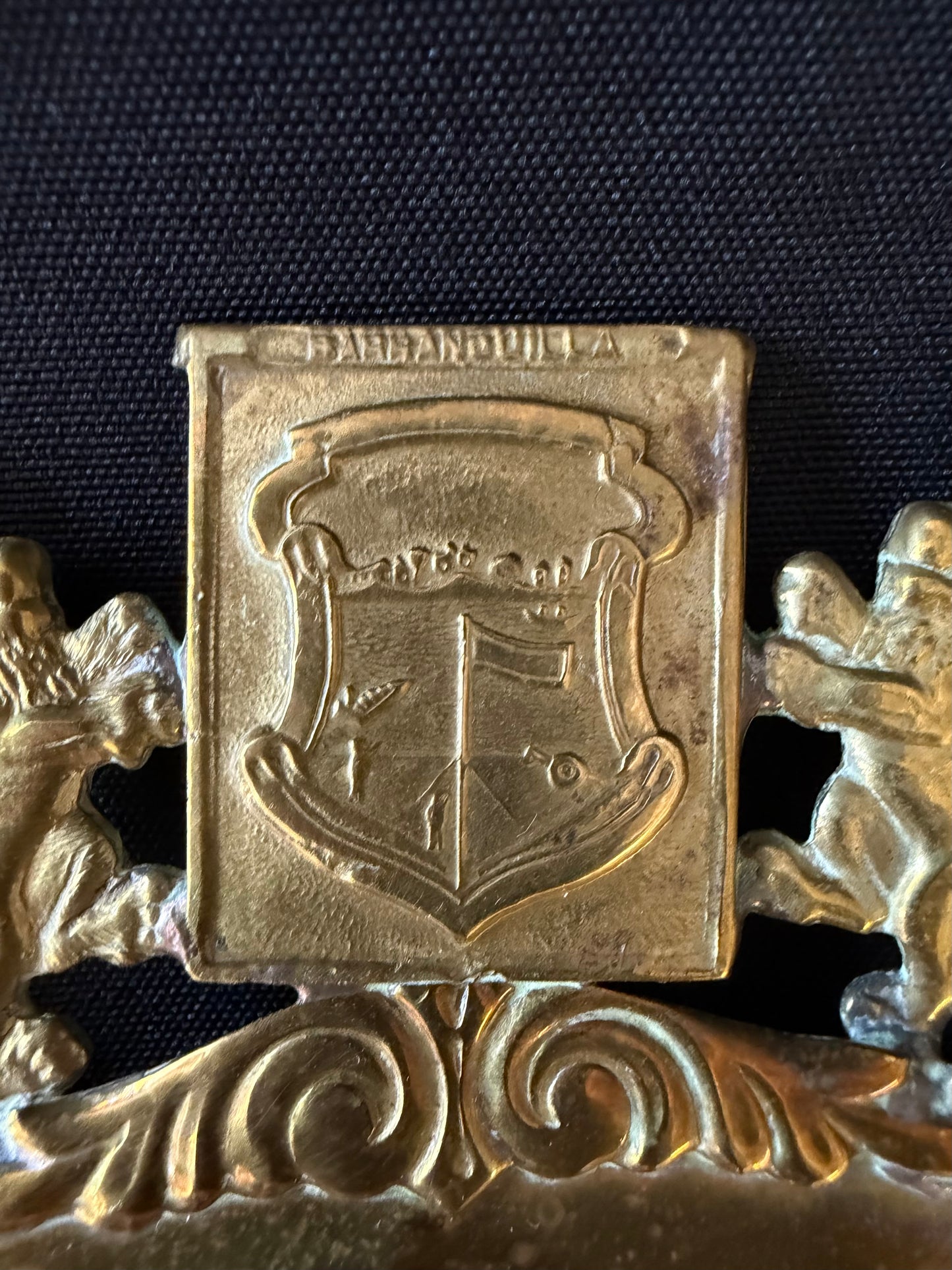 Commemorative Golden Display Plate — Cities of Columbia