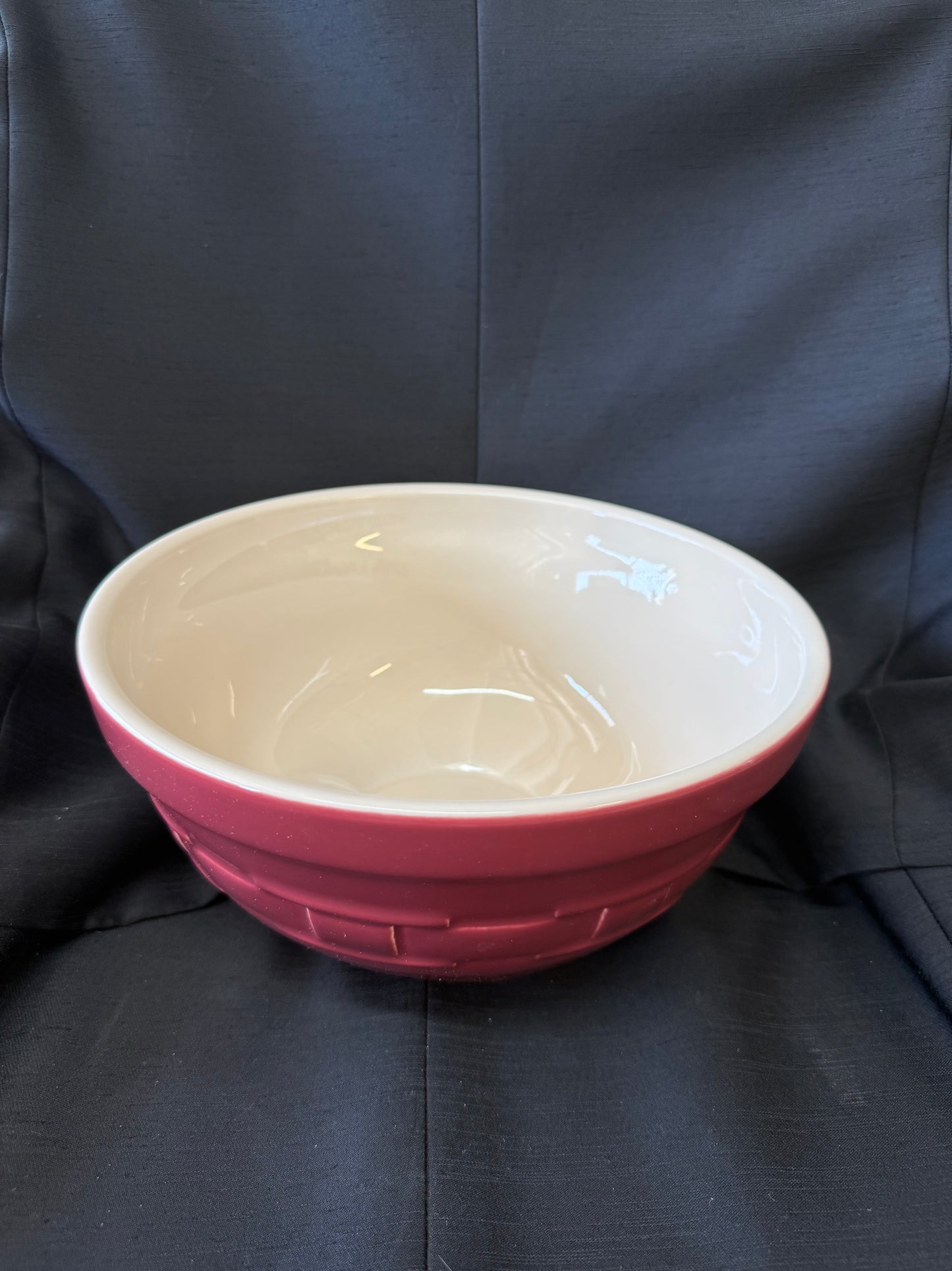 Longaberger Woven Traditions: Medium Tip & Mix Bowl (Paprika color)