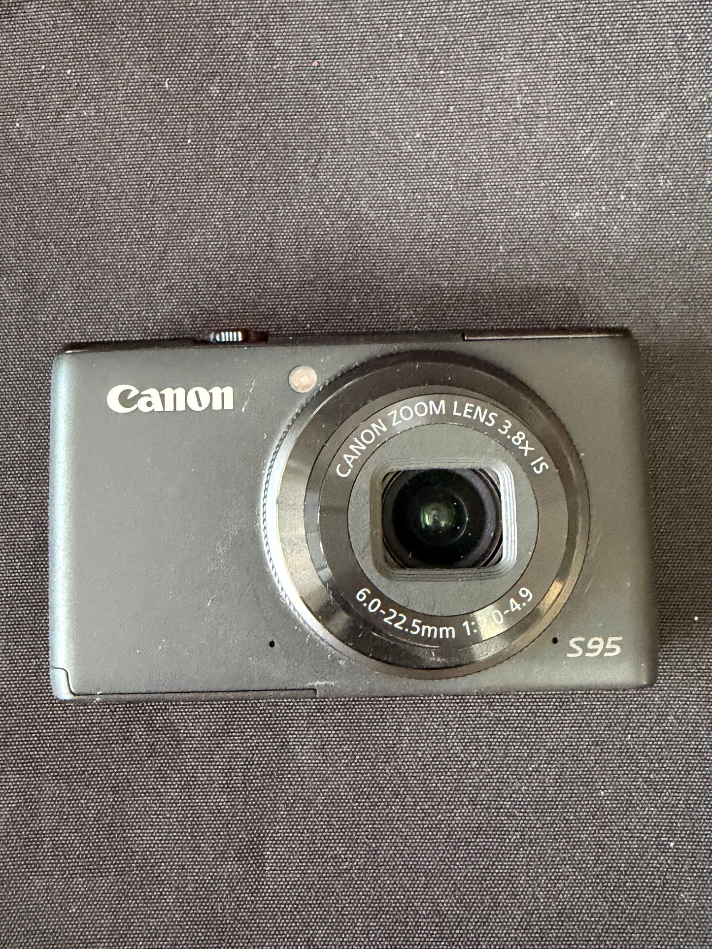 Canon PowerShot S95 — 10MP Compact Digital Camera with Case & Charger (works)