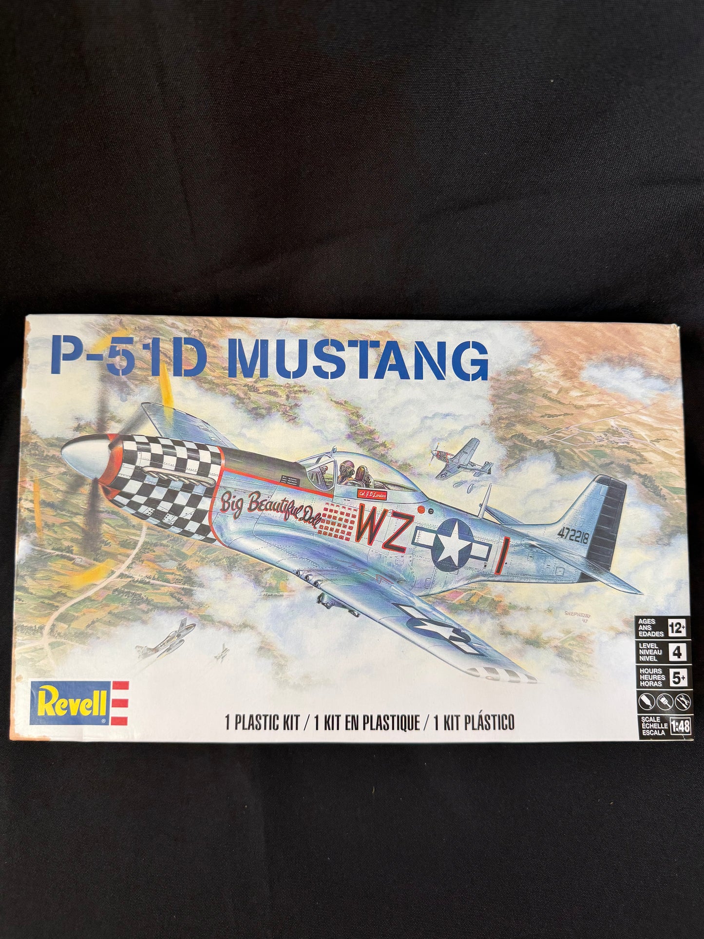 Revell 1:48 P-51D Mustang WWII USAAF Fighter Aircraft Model Kit