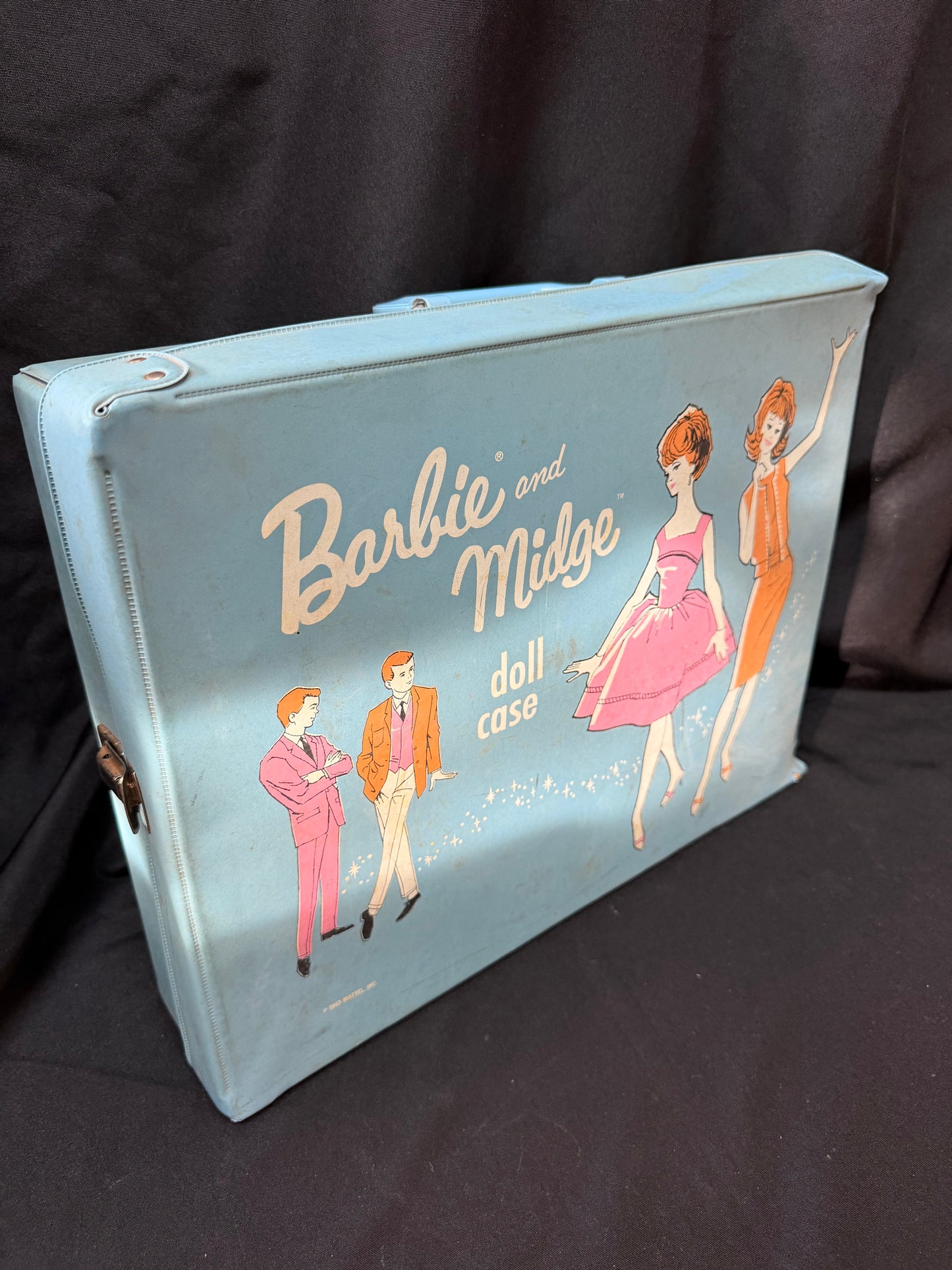 1963 Mattel "Barbie and Midge" doll case - includes Dolls and Accessories