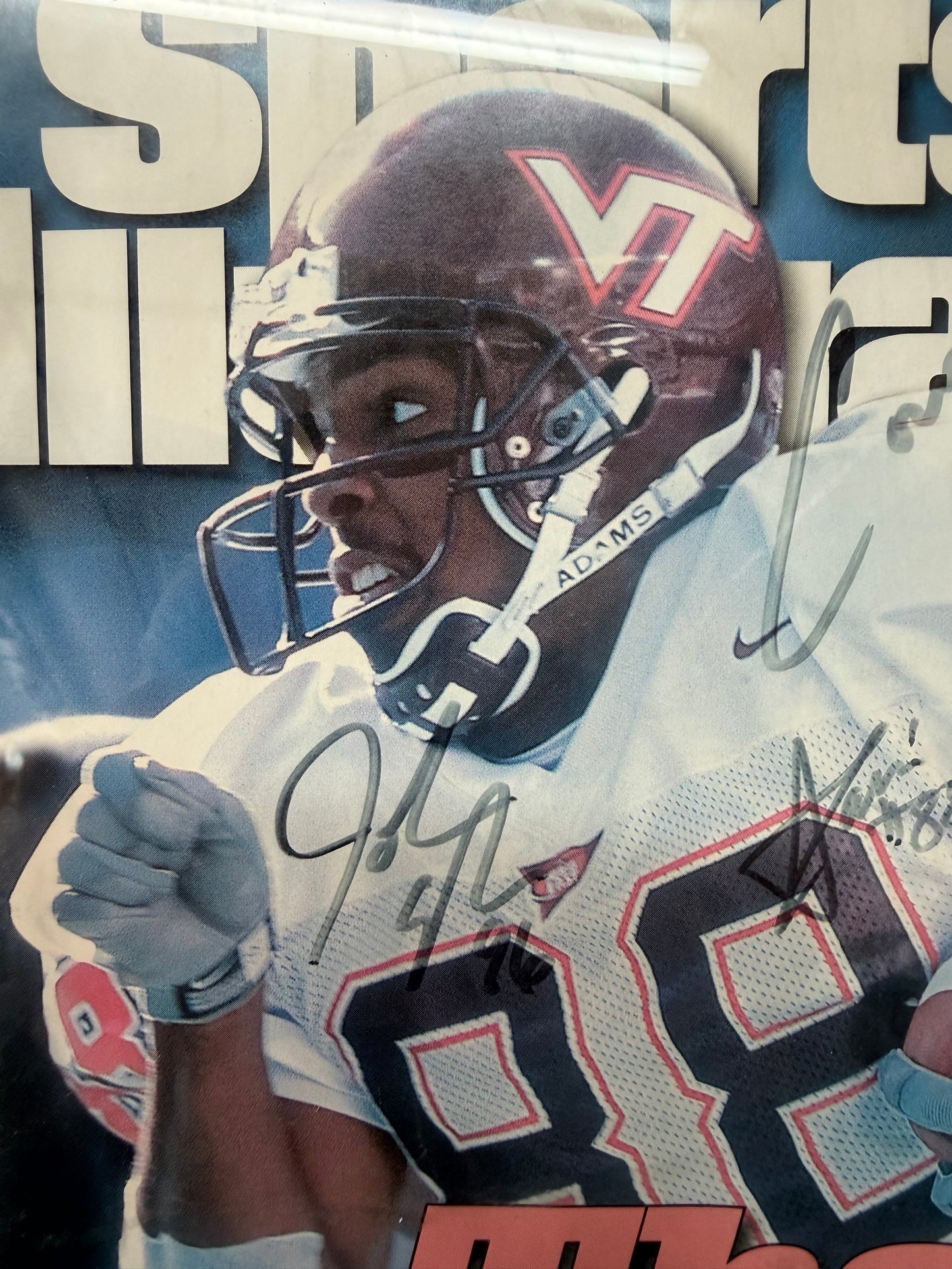 Sports Illustrated 1999 Issue featuring VT Wide Receiver Andre Davis (autographed)
