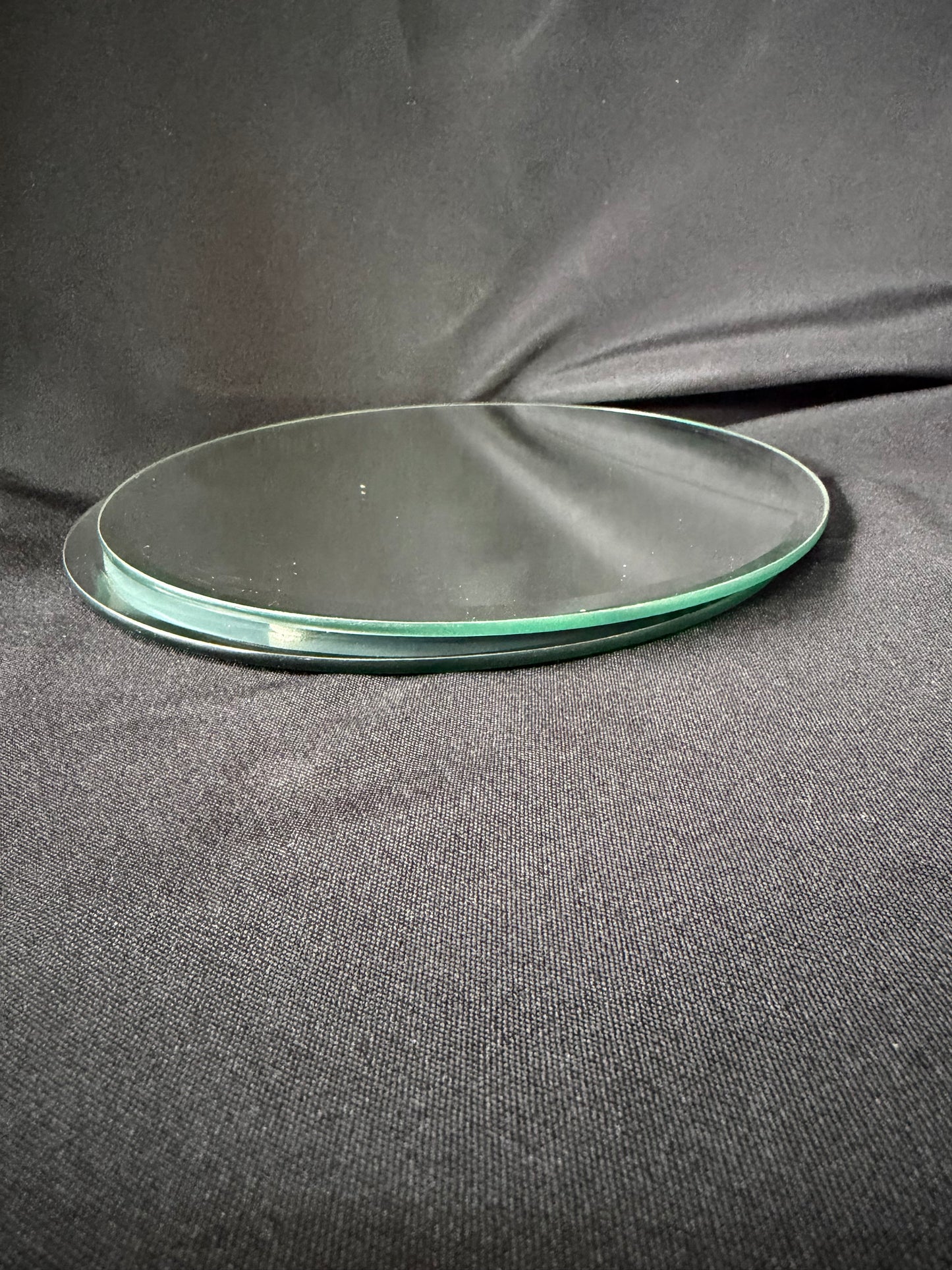 Glass Mirror Plate set of 2