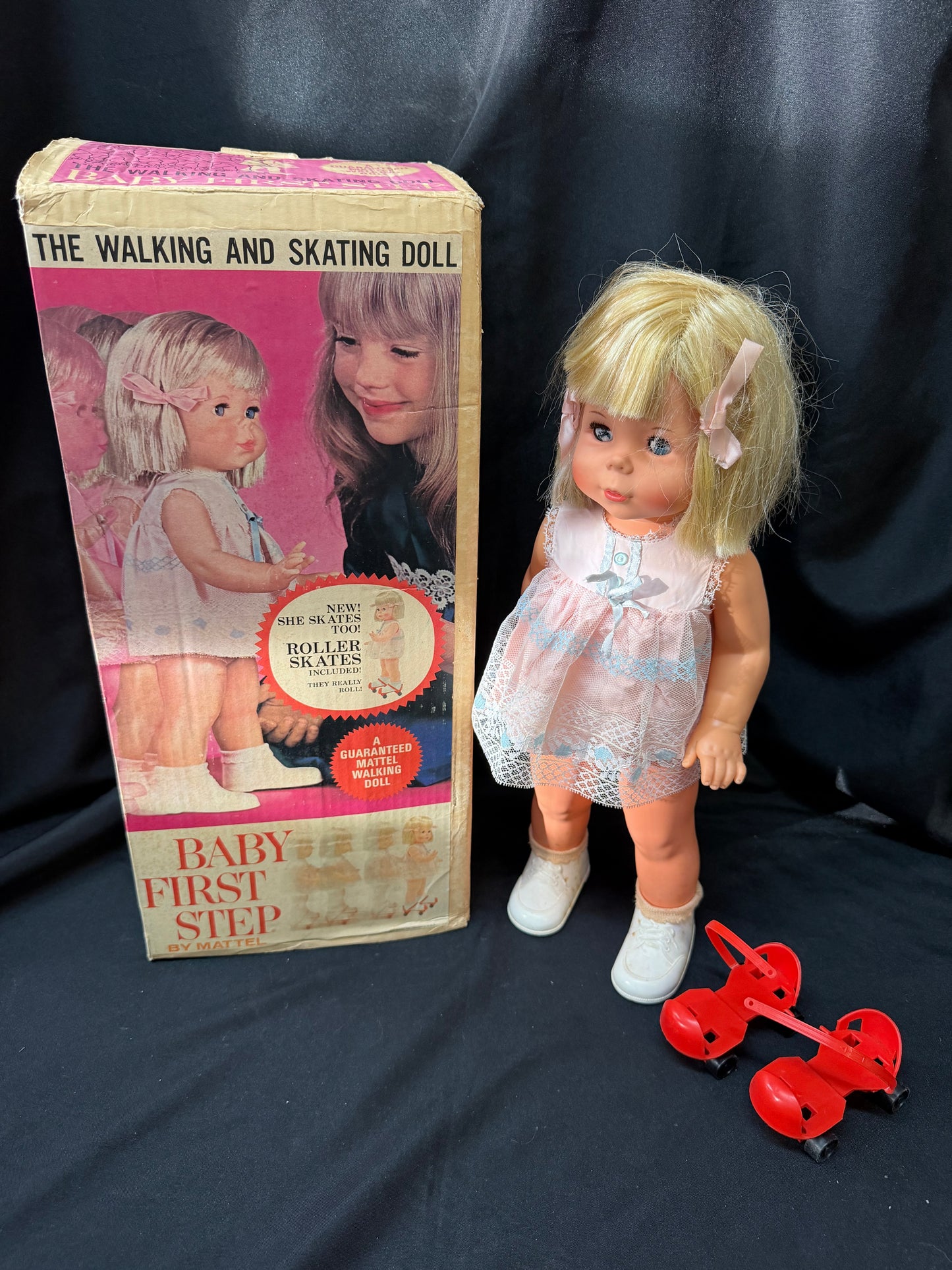 1964 Mattel "Baby First Step" Doll - original box