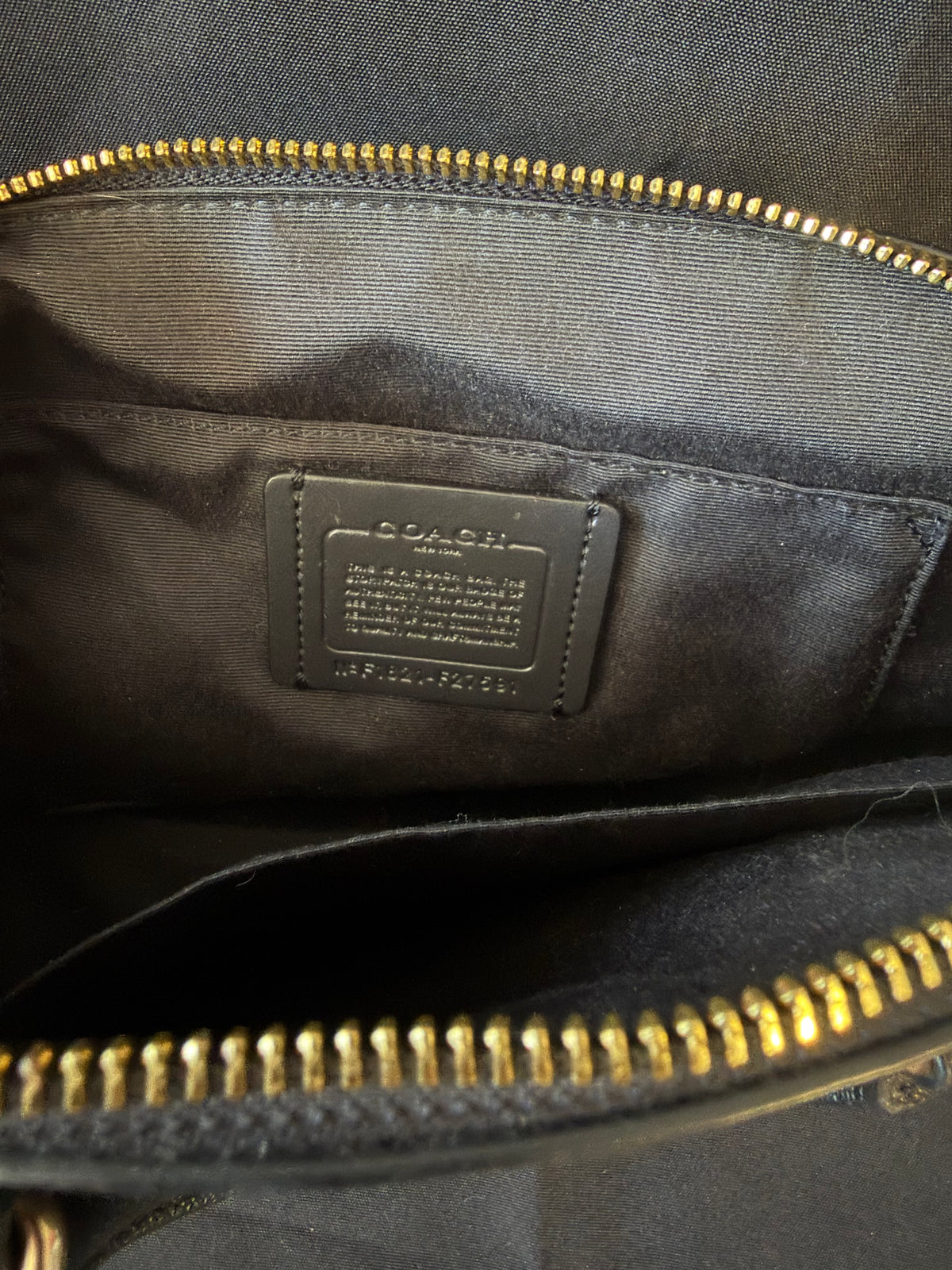 Coach — Mini Sierra Satchel, Black Crossgrain Leather, F27591