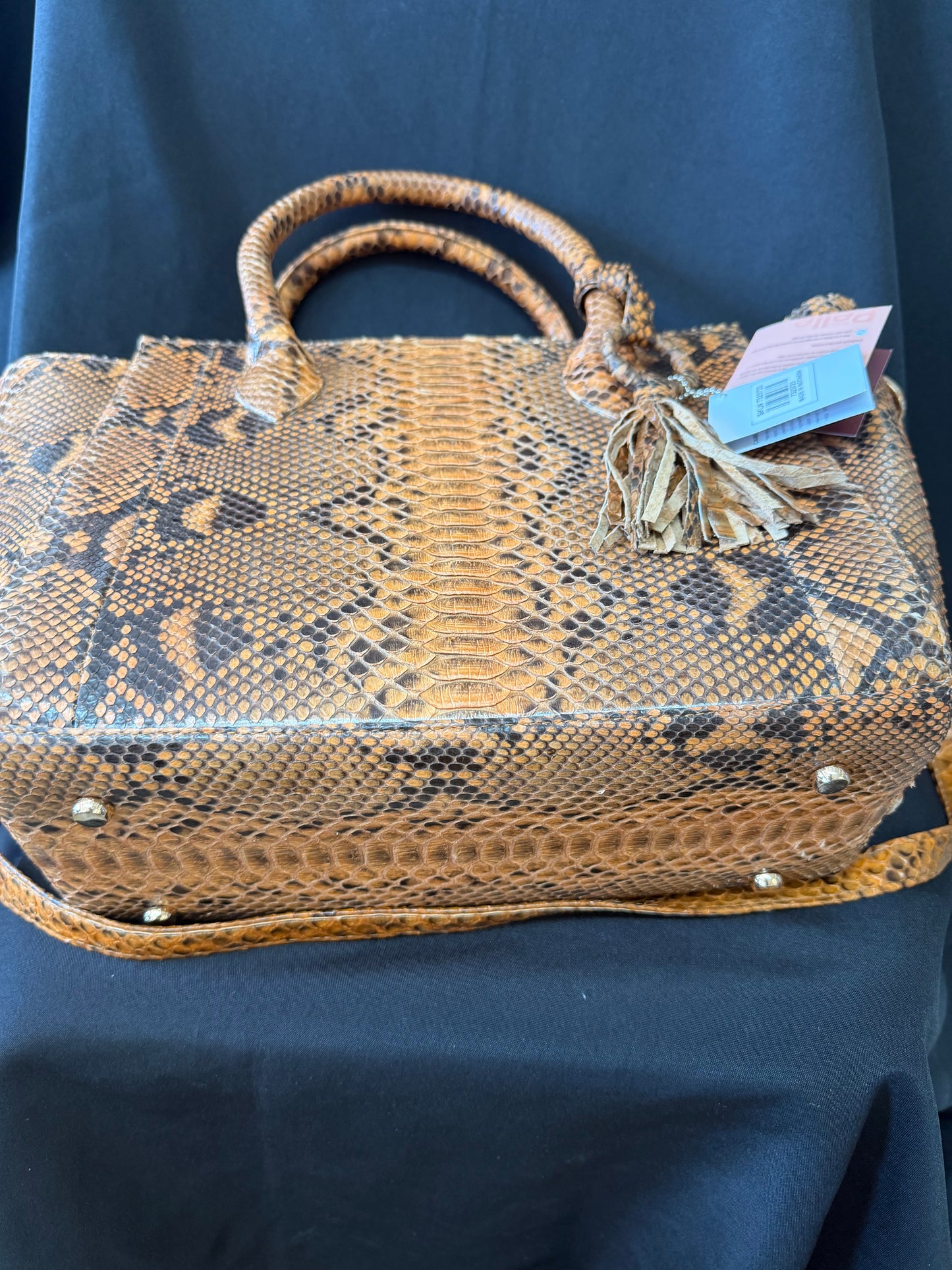 Grand Pelle — Genuine Python Leather Tote Bag