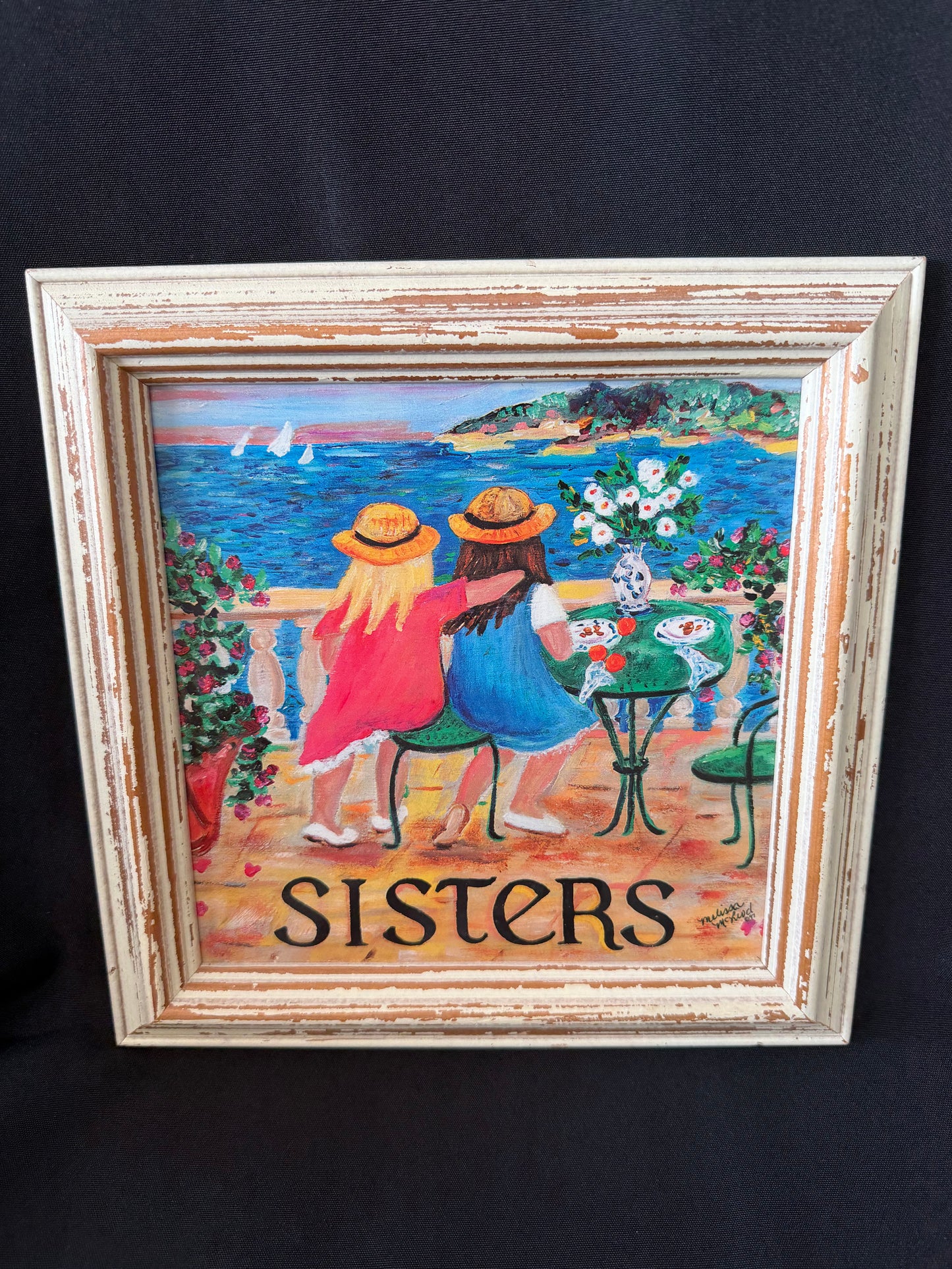 Melissa McLeod — "Sisters" Wood Framed Painting
