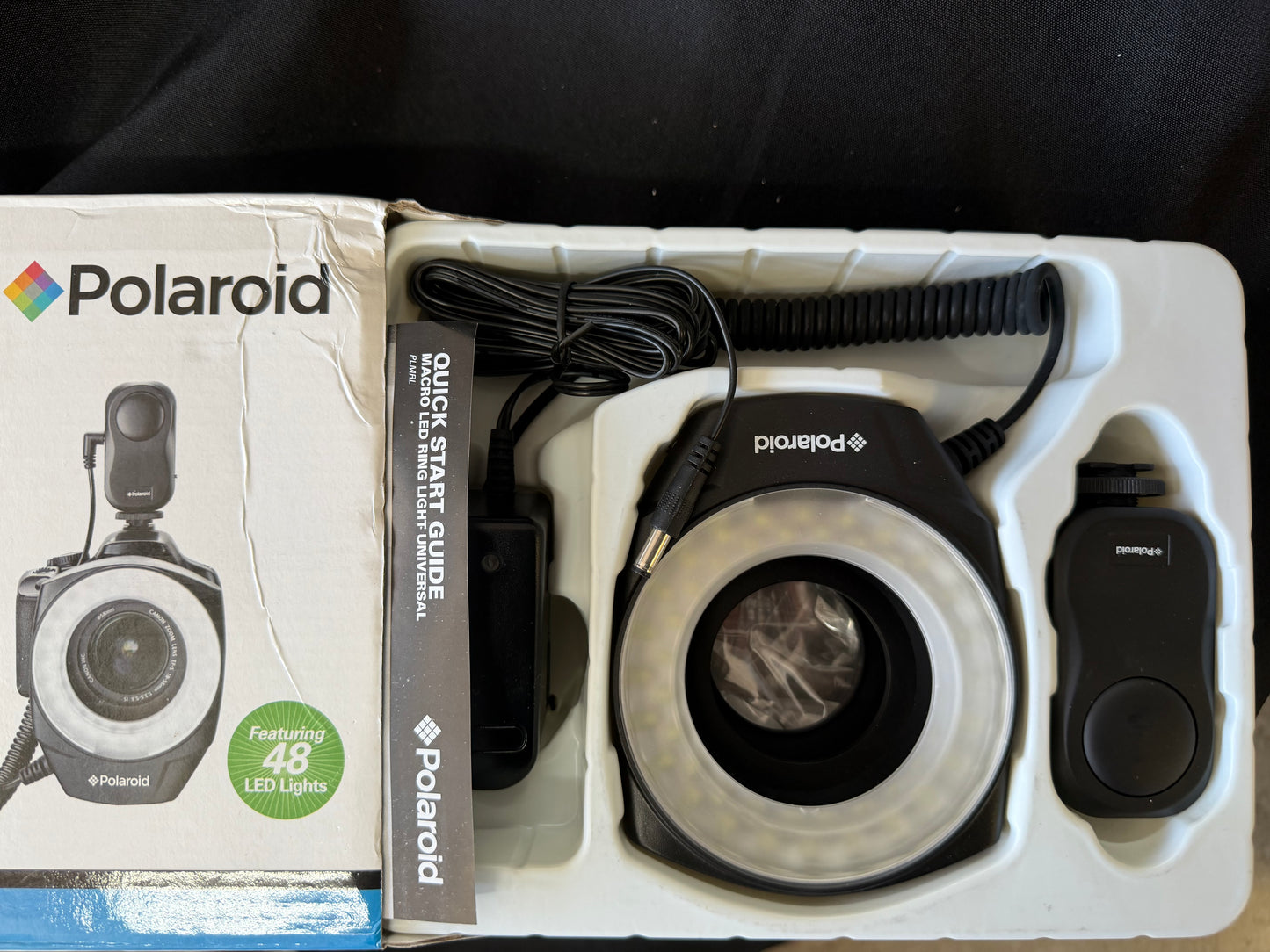Polaroid Studio Series Macro LED Ring Light – Universal DSLR
