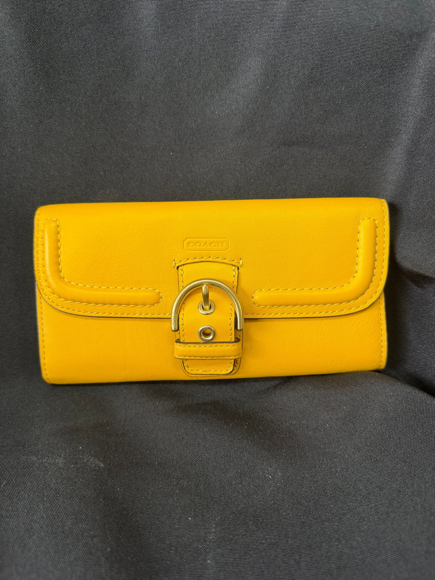 Coach Campbell Leather Wallet (Yellow)