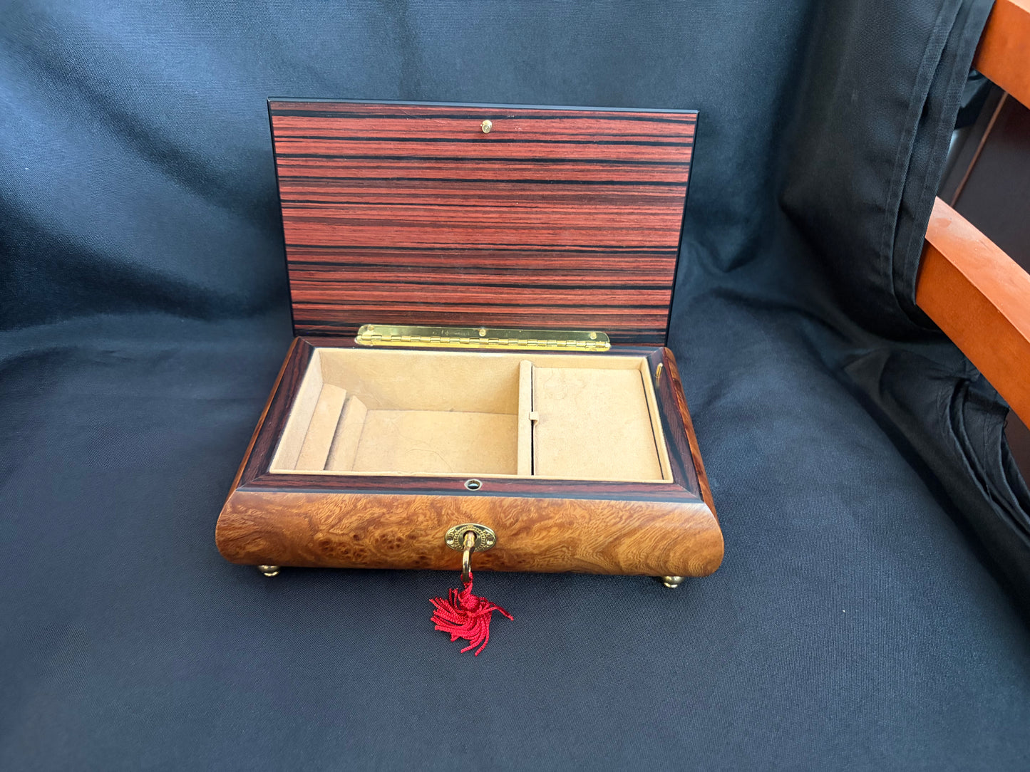 Wooden Italian Musical Jewelry Box
