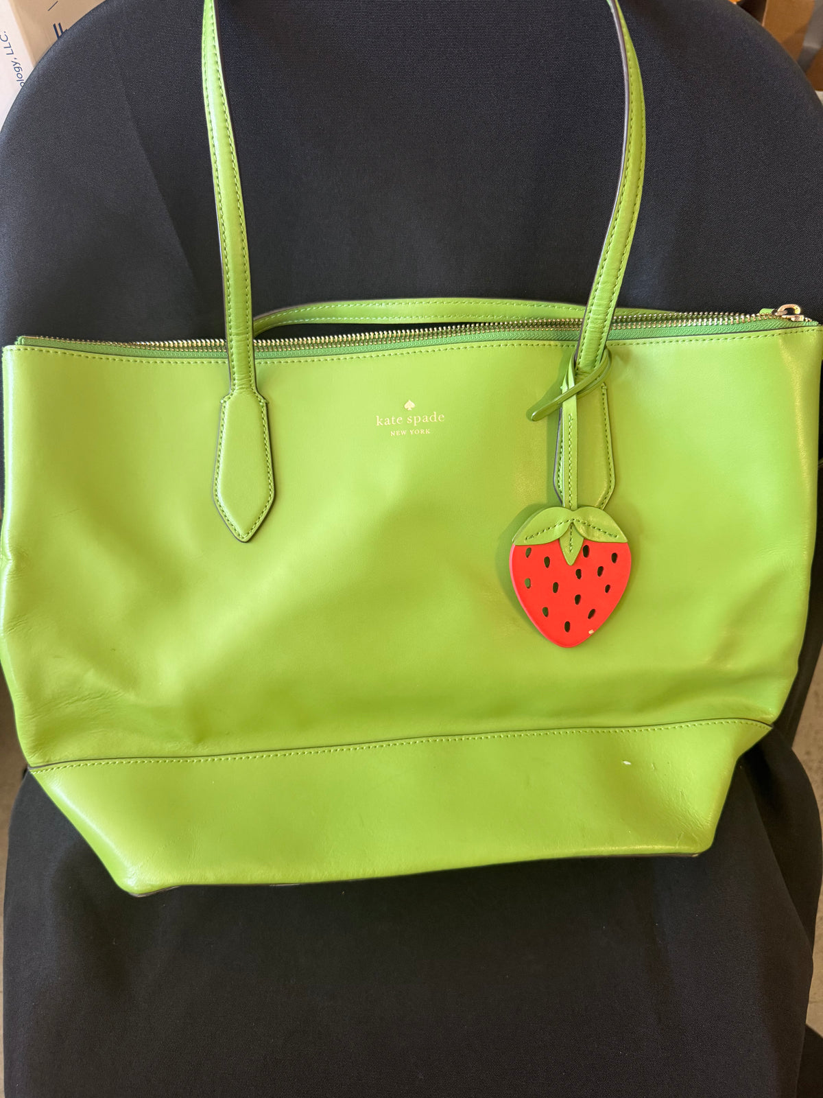 Kate Spade New York — Braelynn Tote, Leather Bag, Turaco Green
