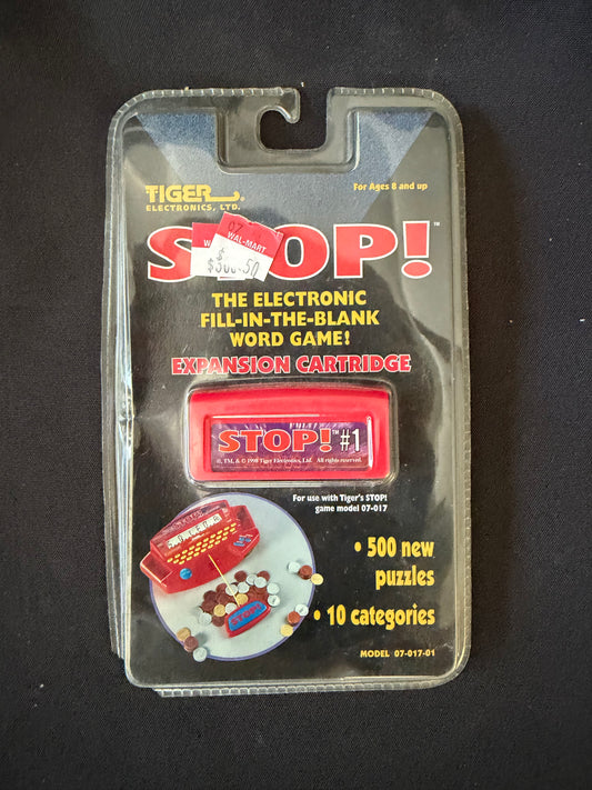 Stop! Tiger Electronics — Fill-in-the-Blank Word Game Expansion Pack, 07-017001 (Sealed)